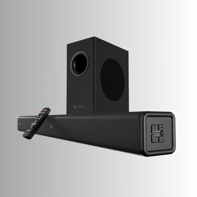 Portronics Pure Sound 107| 200W Bluetooth Sound Bar with Wired Subwoofer