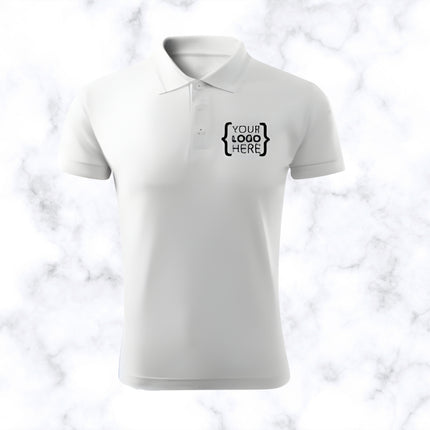 White Polo Neck T- Shirt