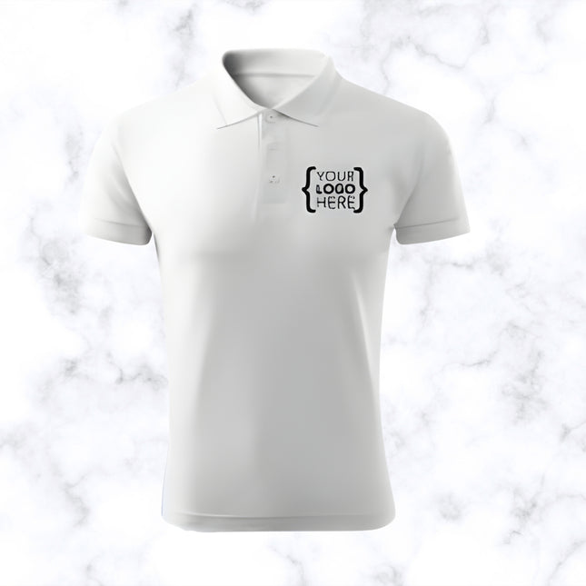 White Polo Neck T- Shirt
