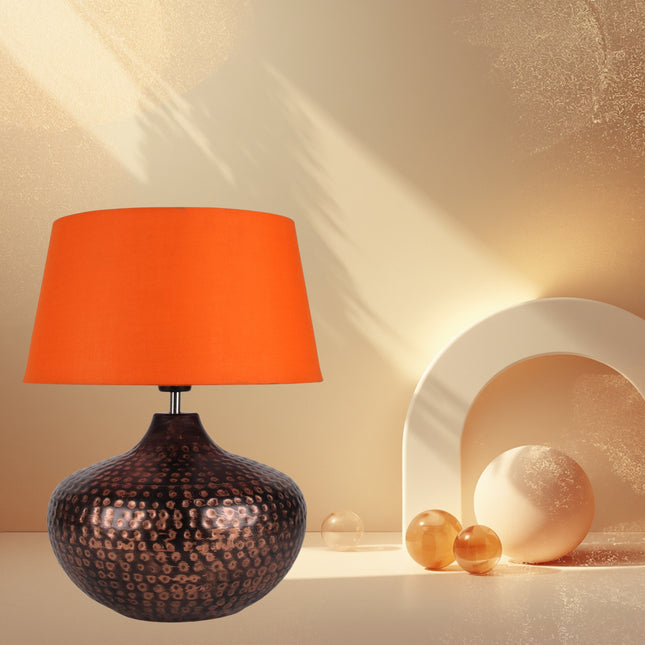 Bronze Finish Metal Table Lamp