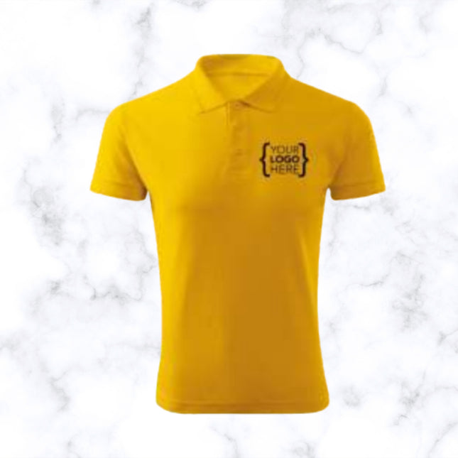 Yellow Polo Neck T-Shirt