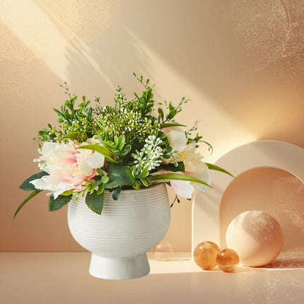 Gardenia Flowers in Ceramic Pot