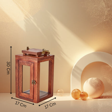 Mango Wood Lantern
