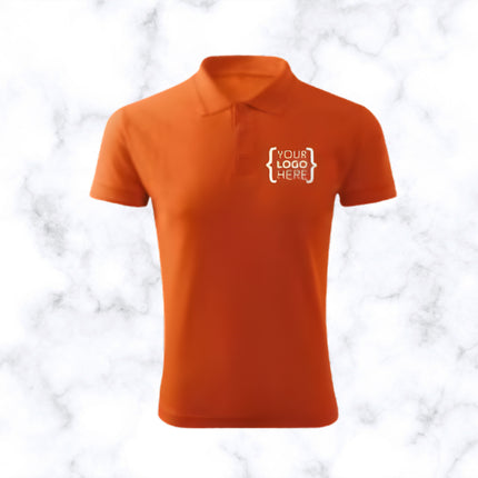 Orange Polo Neck T- Shirt