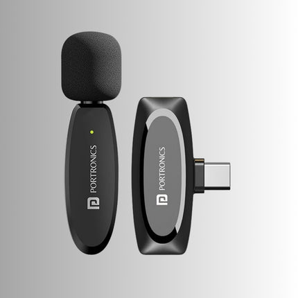 Portronics Dash 7 Wireless Microphone with Type C Receiver