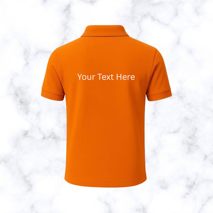 Orange Polo Neck T- Shirt