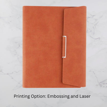 Elegant Tan Organizer with Sleek Metal Strip Closure (MOQ - 25)