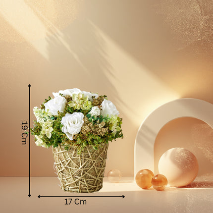 Natural Dried Flowers with Basket