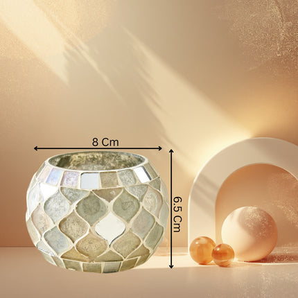 Glass Mosaic Candle Holder