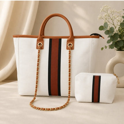 Brown Strap Handbag Combo Gift Set