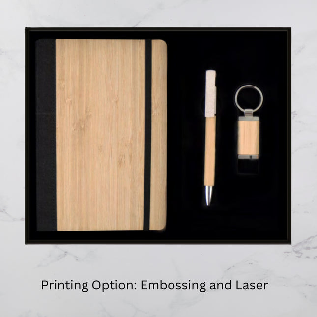 Plain Light Brown Diary Keychain & Ball Pen Set (MOQ - 25)