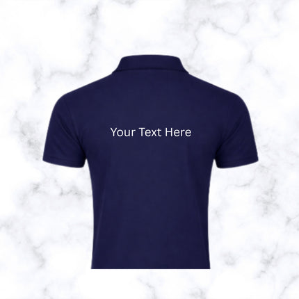 Navy Blue with Orange Plaket Polo T- Shirt