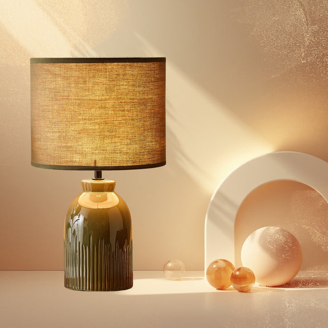 Green Ceramic Table Lamp