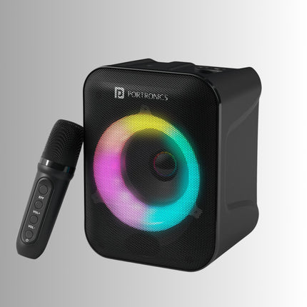 Portronics Apollo One| 20W Bluetooth Speaker with wireless Karaoke Mic