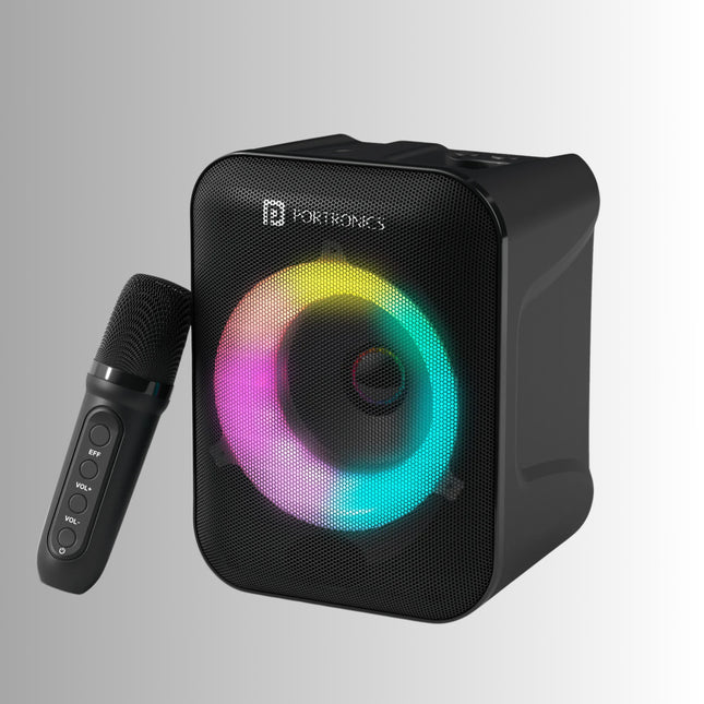 Portronics Apollo One| 20W Bluetooth Speaker with wireless Karaoke Mic