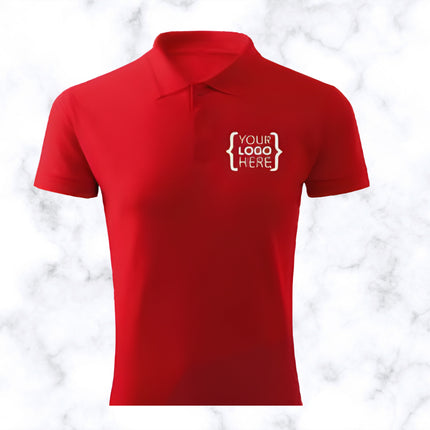 Red Polo Neck T-Shirt