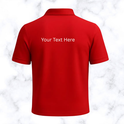 Red Polo Neck T-Shirt