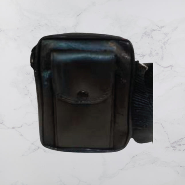 Black Small Leather Pouch