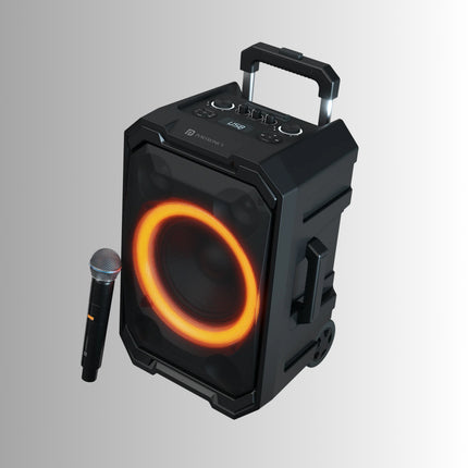 Portronics Iron Beats II| 250 W Wireless Party Speaker with Trolley