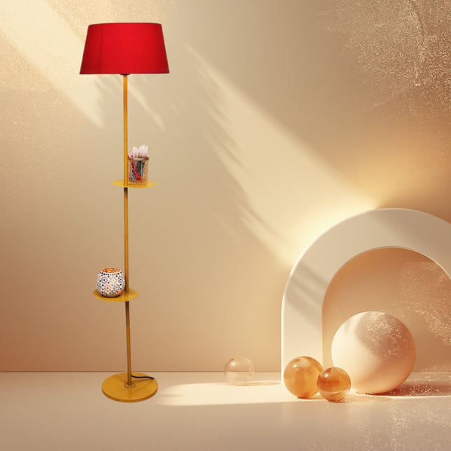 Rustic Red Floor Lamp