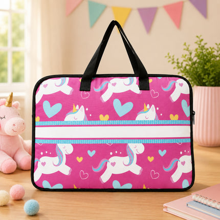 Unicorn Print Laptop Bag