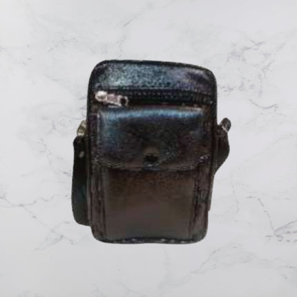 Black Medium Sheep Leather Pouch