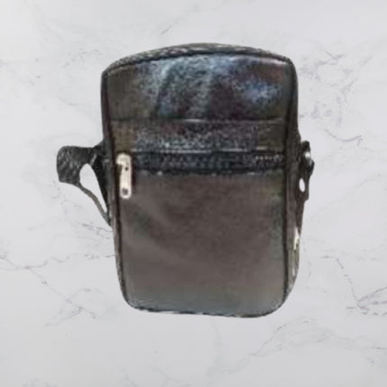 Black Medium Sheep Leather Pouch