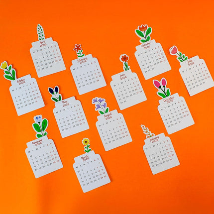 Floral Seasons Pop-up Calendar 2026