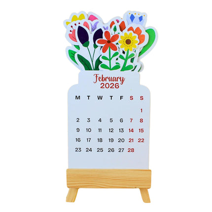 Floral Seasons Pop-up Calendar 2026