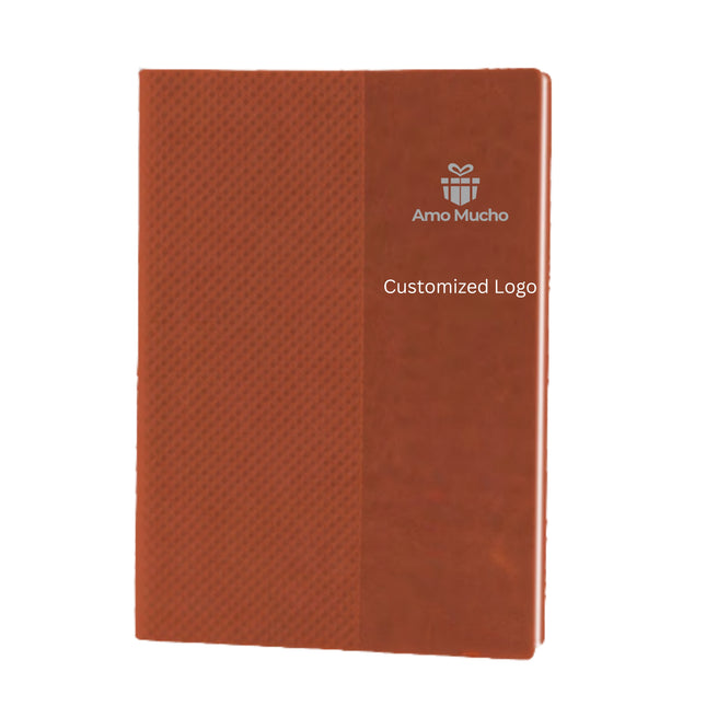 Brown Soft Cover Imported PU Leather A5 Dairy (MOQ- 25)