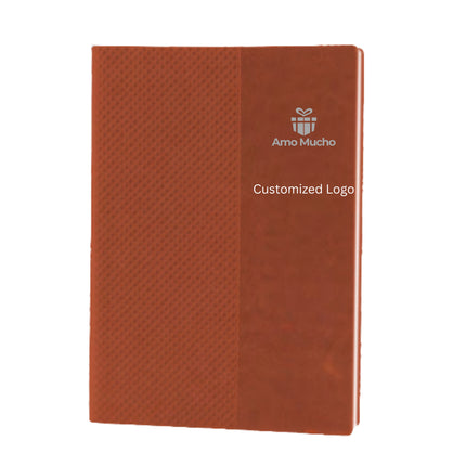 Brown Soft Cover Imported PU Leather A5 Dairy (MOQ- 25)