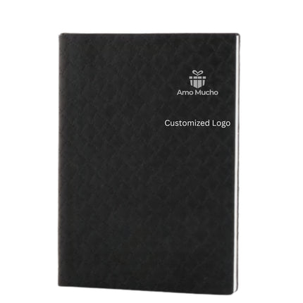 Black Soft Cover Imported PU Leather A5 Dairy (MOQ- 25)