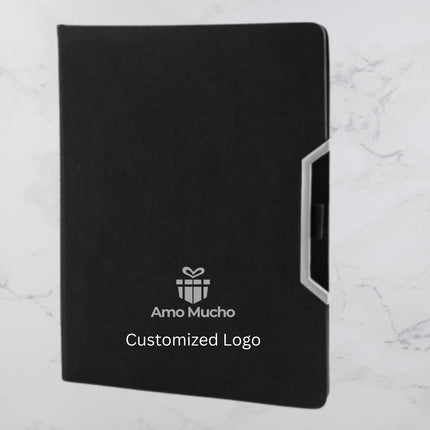 Black PU Cover Diary with Pen Slot (MOQ - 25)