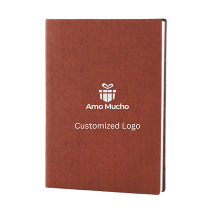 Brown Soft Cover Imported PU Leather A5 Dairy (MOQ- 25)