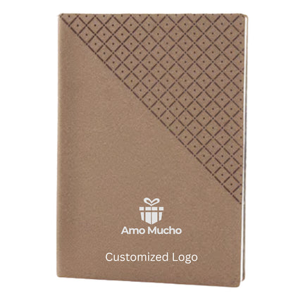 Light Brown Soft Cover Imported PU Leather A5 Dairy (MOQ- 25)