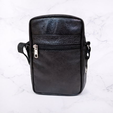 Black Medium Sheep Leather Pouch