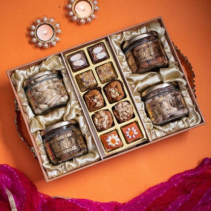Exotic Dry Fruit & Sweets Diwali Gift Box
